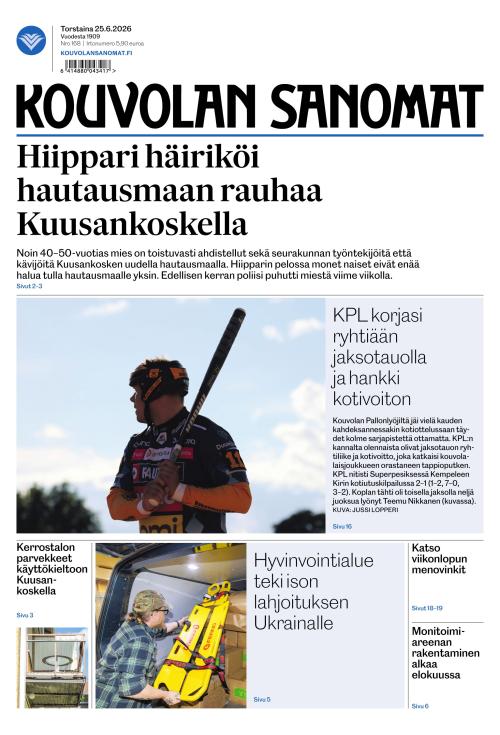 Kouvolan Sanomat 25.6.2026