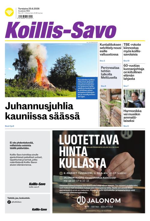 Koillis-Savo 25.6.2026