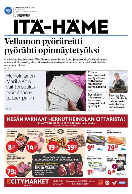 Itä-Häme 25.6.2026