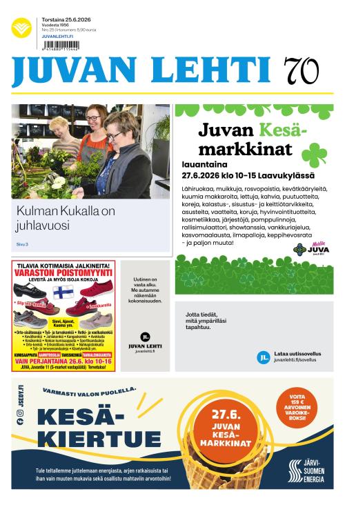 Juvan lehti 25.6.2026