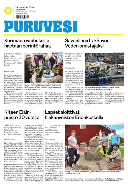 Puruvesi-lehti 25.6.2026