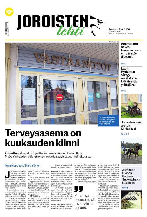 Joroisten Lehti 25.6.2026