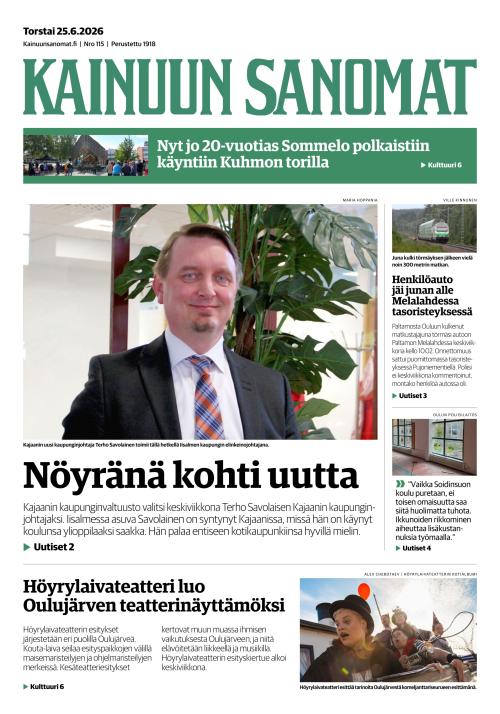Kainuun Sanomat 25.6.2026