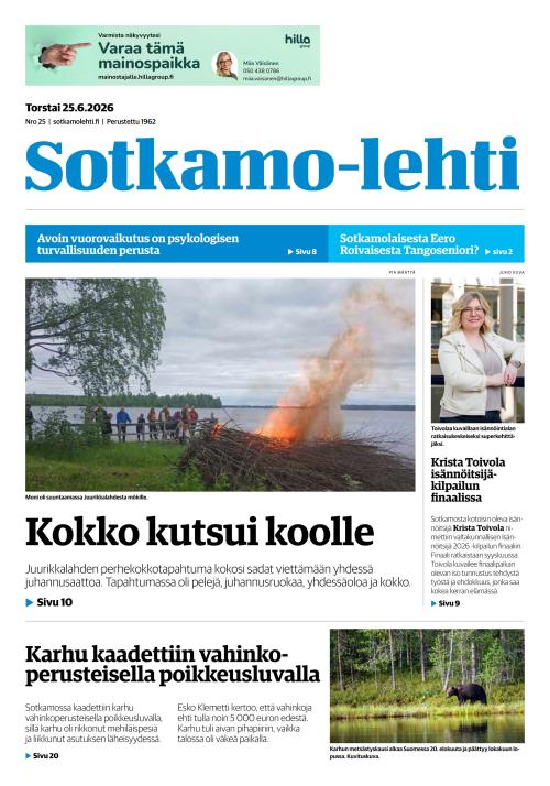 Sotkamo-lehti 25.6.2026