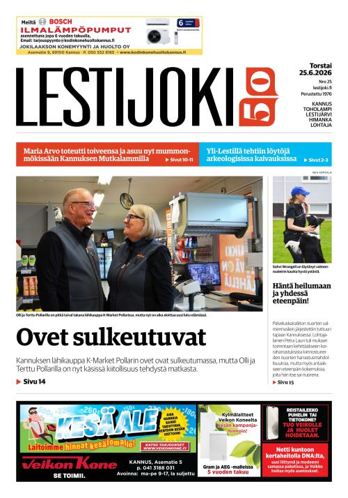 Lestijoki-lehti 25.6.2026