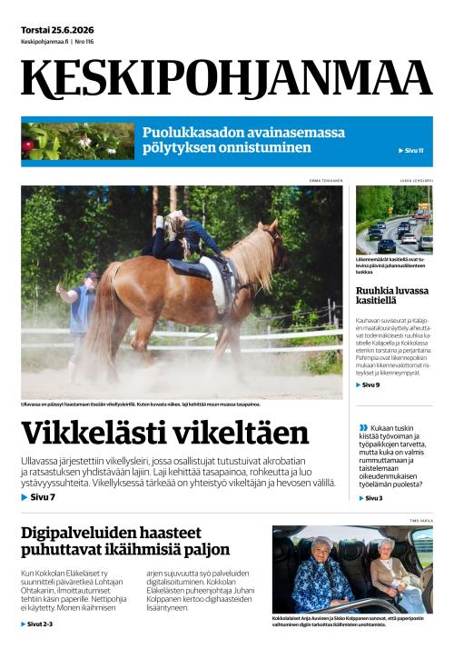 Keskipohjanmaa 25.6.2026