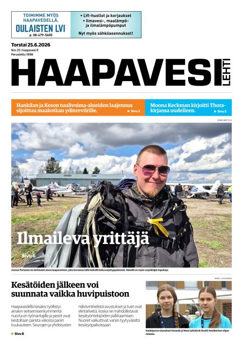Haapavesi-lehti 25.6.2026