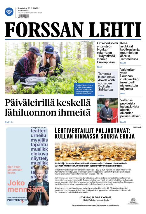 Forssan Lehti 25.6.2026