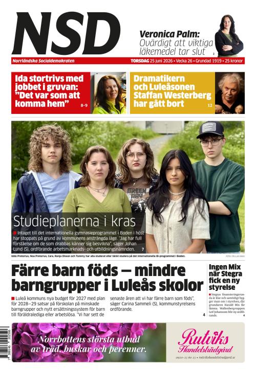 Norrländska Socialdemokraten 25.6.2026
