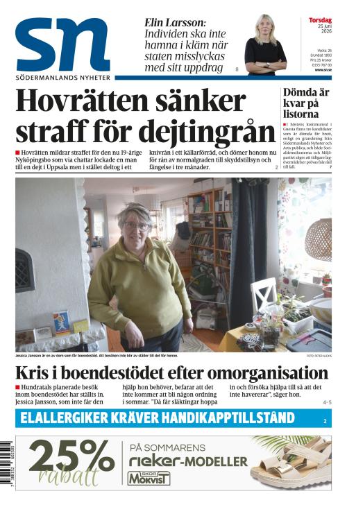 Södermanlands Nyheter 25.6.2026