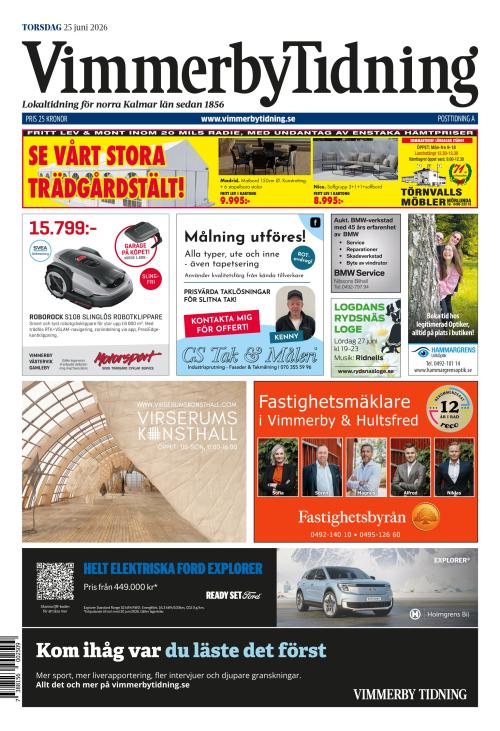 Vimmerby Tidning / Kinda-Posten 25.6.2026