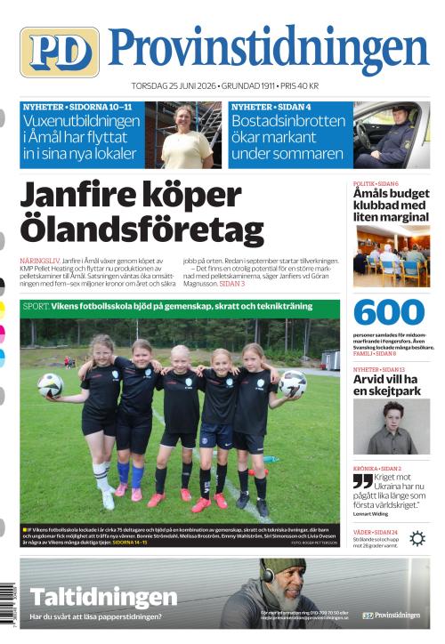 Provinstidningen Dalsland 25.6.2026