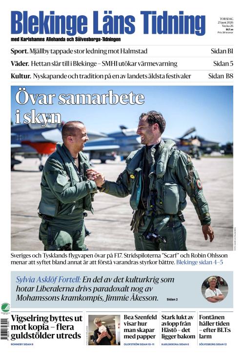 Blekinge Läns Tidning 25.6.2026