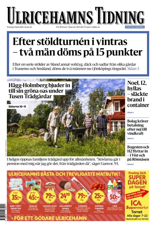 Ulricehamns Tidning 25.6.2026