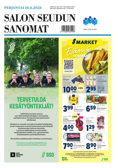 Salon Seudun Sanomat 26.6.2026