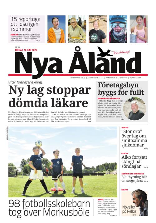 Nya Åland 26.6.2026