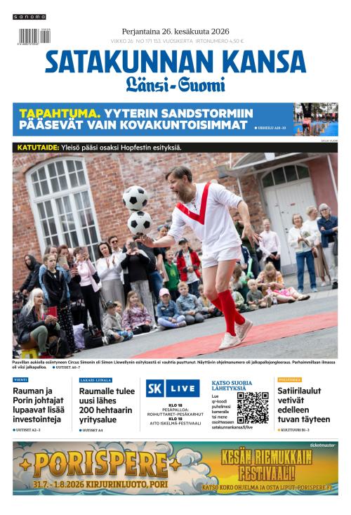Satakunnan Kansa Länsi-Suomi 26.6.2026