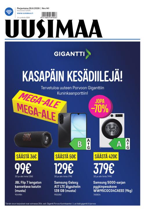 Uusimaa 26.6.2026