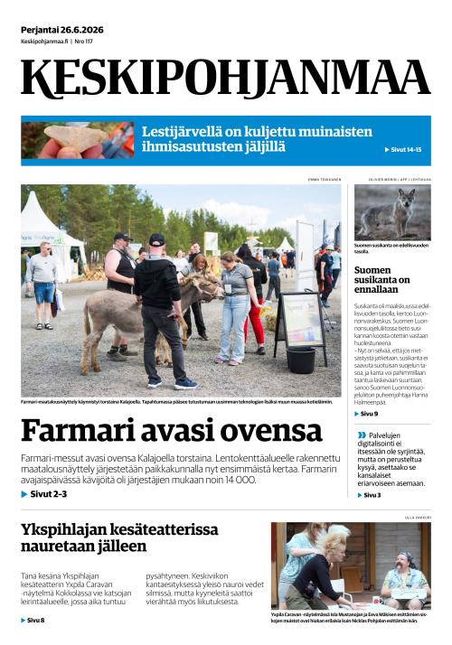 Keskipohjanmaa 26.6.2026
