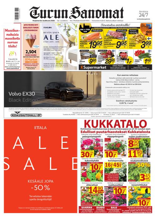 Turun Sanomat 26.6.2026