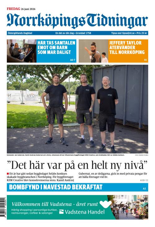 Norrköpings Tidningar 26.6.2026