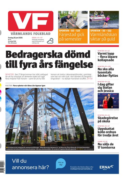Värmlands Folkblad 26.6.2026