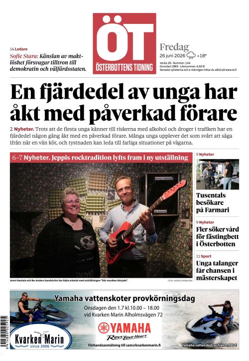 Österbottens Tidning 26.6.2026