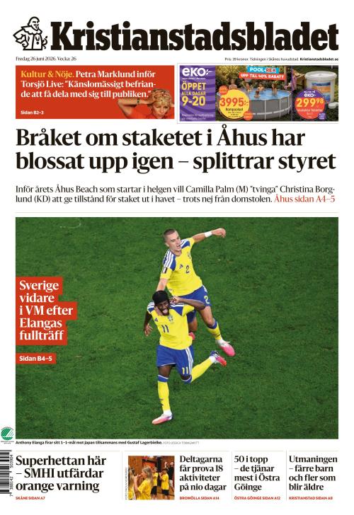 Kristianstadsbladet 26.6.2026