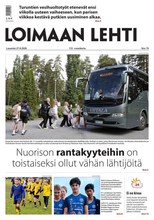 Loimaan Lehti 27.6.2026