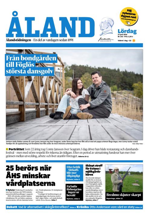 Ålandstidningen 27.6.2026