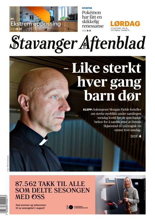 Stavanger Aftenblad 27.6.2026