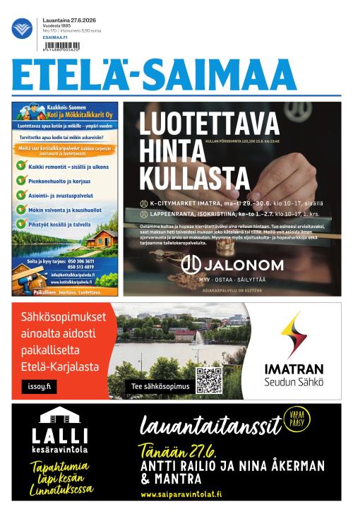 Etelä-Saimaa 27.6.2026