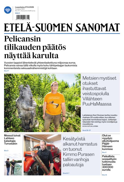 Etelä-Suomen Sanomat 27.6.2026