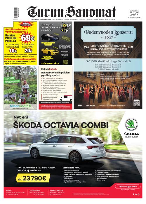 Turun Sanomat 27.6.2026