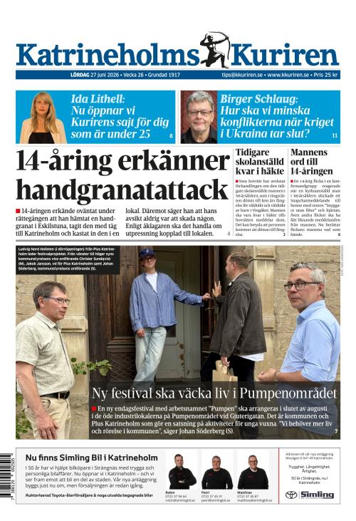 Katrineholms-Kuriren 27.6.2026