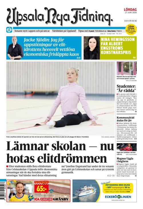 Upsala Nya Tidning 27.6.2026