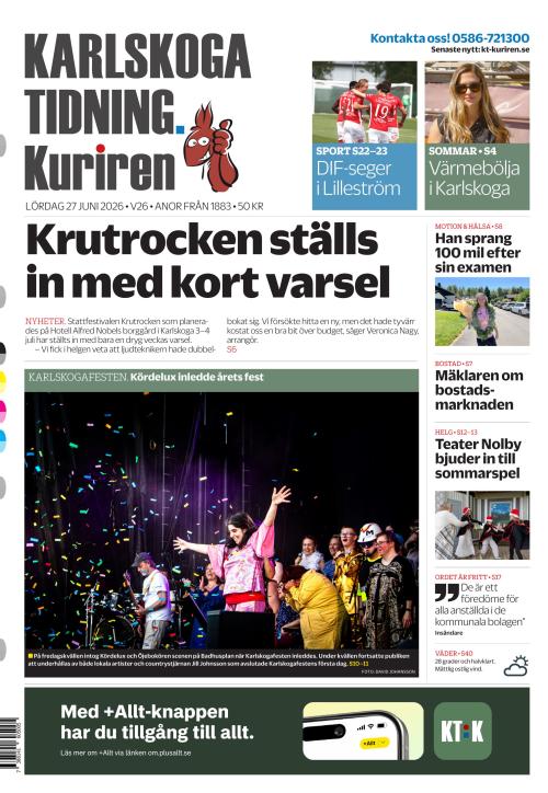 Karlskoga Tidning-Kuriren 27.6.2026