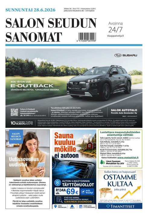 Salon Seudun Sanomat 28.6.2026