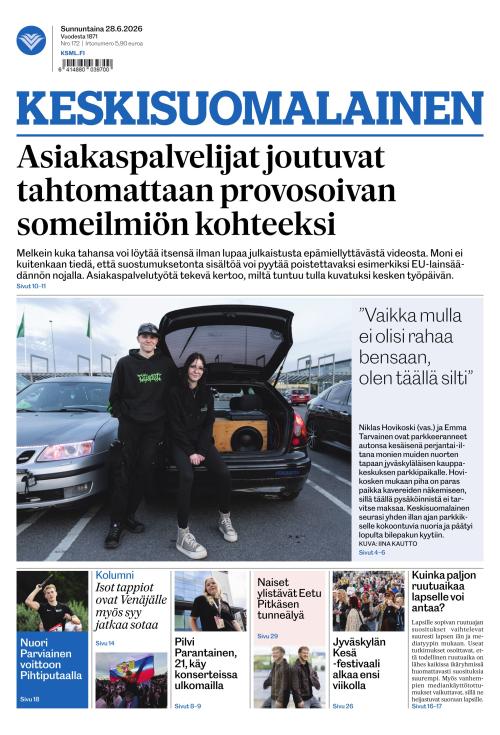 Keskisuomalainen 28.6.2026