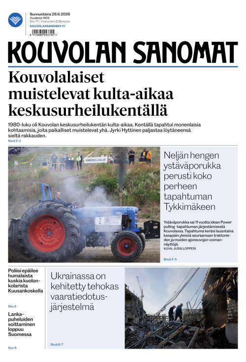 Kouvolan Sanomat 28.6.2026