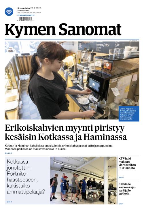 Kymen Sanomat 28.6.2026