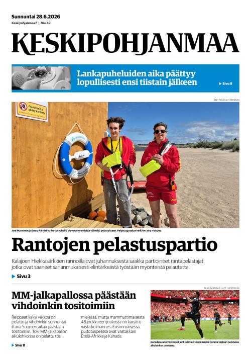 Keskipohjanmaa 28.6.2026