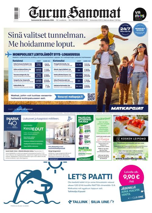 Turun Sanomat 28.6.2026