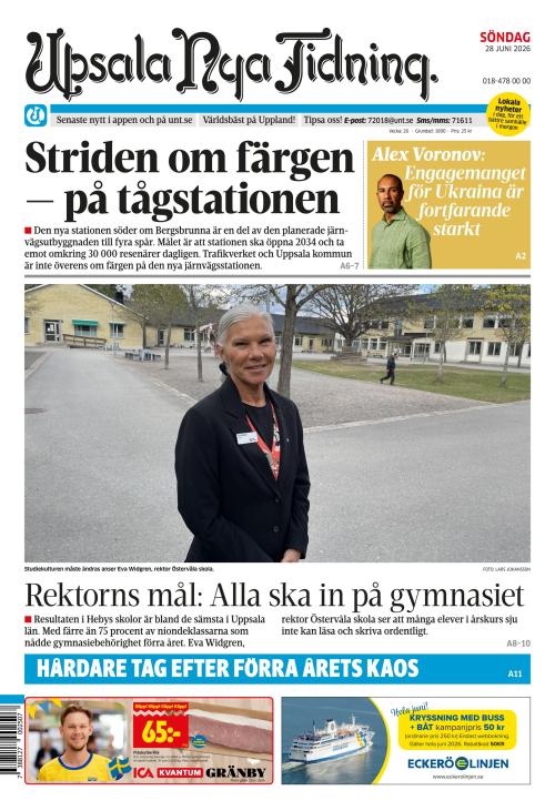 Upsala Nya Tidning 28.6.2026