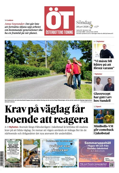 Österbottens Tidning 28.6.2026