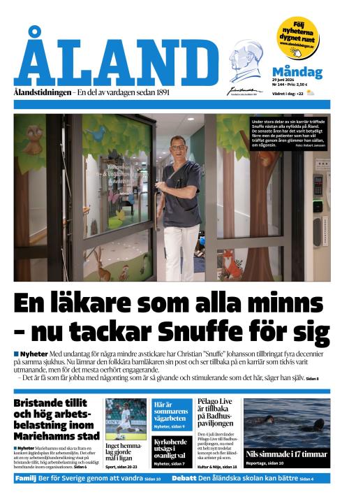 Ålandstidningen 29.6.2026