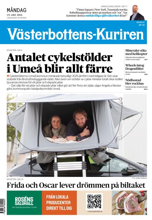 Västerbottens-Kuriren (SE) 29.6.2026