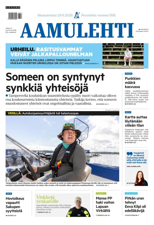 Aamulehti 29.6.2026
