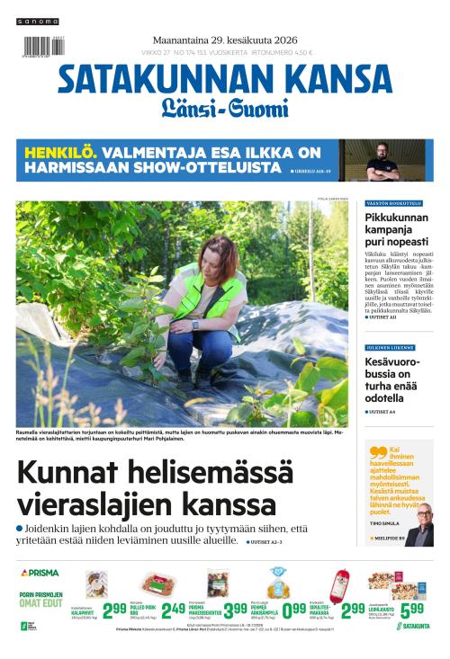 Satakunnan Kansa Länsi-Suomi 29.6.2026