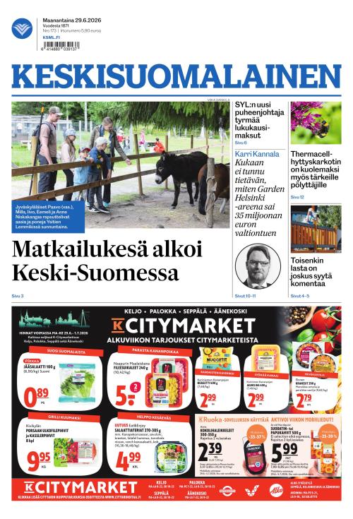 Keskisuomalainen 29.6.2026